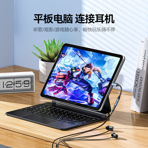 山泽Type-C耳机转接头 3.5mm耳机音频线 DAC解码耳机转换器 适用iPhone17/16/15华为三星小米手机TY301