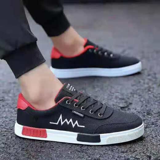 
Changxiang Huili 2025 spring new canvas shoes for men Korean style men's board shoes student versatile cloth shoes breathable trendy shoes men's shoes 6636 gray 41