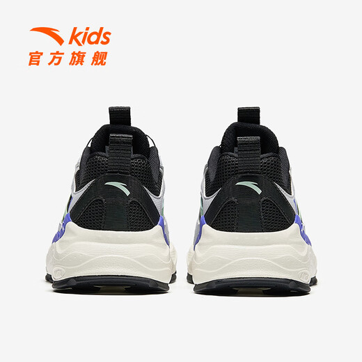 ANTA Children's Sports Shoes Men's Big Children's Shoes 2025 Summer New Millennium Frame Outdoor Sports Shoes Beach Shoes Black/Mud Lime/Solution Green-1 34