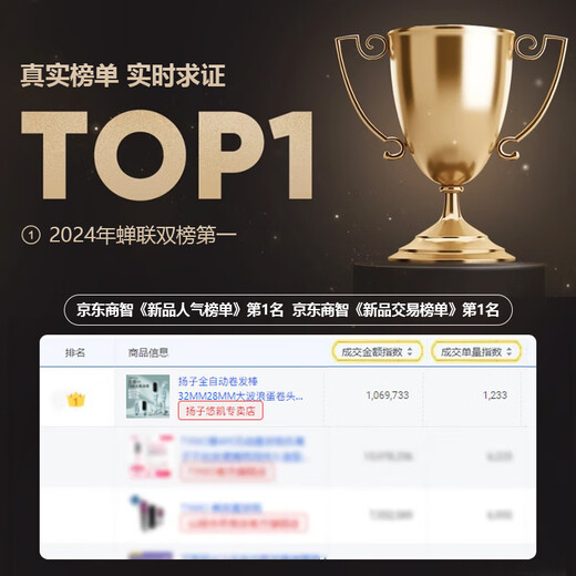 Yangzi fully automatic hair curling iron 32MM28MM big wave egg roll hair clip negative ion dormitory can be used with three-in-one straight hair comb 250 million negative ions + three-in-one + beep prompt