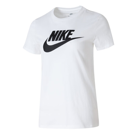 Nike (NIKE) sports suit women's 25 summer new style comfortable and breathable printed pink short-sleeved T-shirt casual trousers two-piece set DV6095+ white mesh lining pants pants too big XL