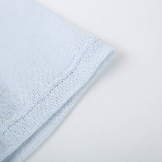 SHOW FIBRE [T-shirt lysel polyvalent plissé de conception de conception] grande taille Fat MM2025 NOUVEAU SUMBRE SUMBRE 1396 Bleu clair 5xl