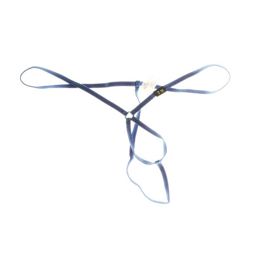 Men's T-string Sexy Bandage Pants Solid Color T-Pants Low-Waist Underwear Sexy Butt-Revealing T-Pants Free White XL