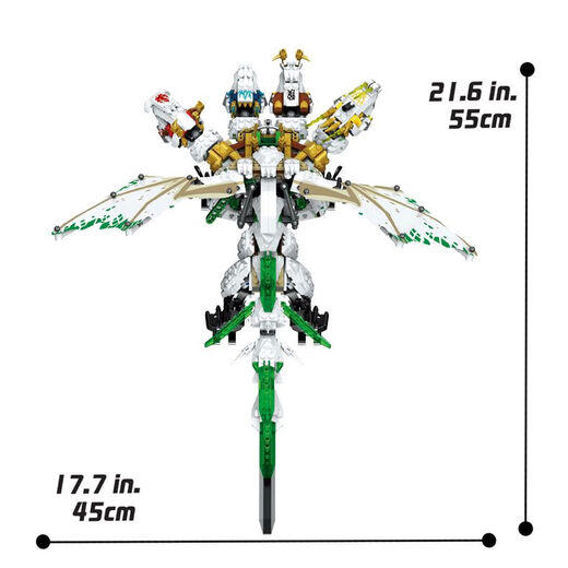Lele Brothers Ninja Neue vierköpfige Super Dragon-Kombination 70679 Jungenversammlung Chinesische Bausteine ​​Spielzeug 11164 Super High Quality Edition