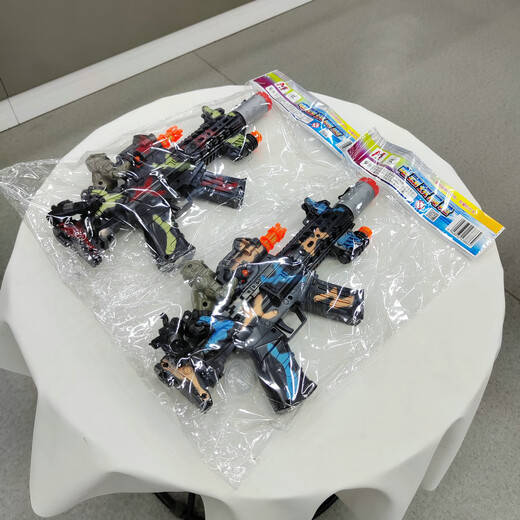 Meizhi Electric Music Gunachine Gun 3886 Shooting Boys Night Market Balle Toys's Toys en gros envoyé au hasard