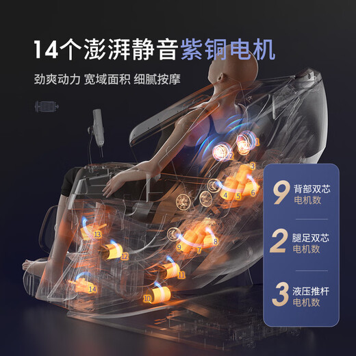 
Gonghe [2025 new product 6218D] dual movement home massage chair beige space capsule full body massage intelligent multifunctional electric fully automatic national subsidy to send parents gifts