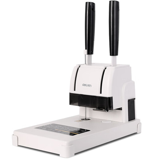 
DELI 33669S financial voucher binding opportunity meter hole punching machine small manual 3888N ledger bid glue packaging comparison diagram of various binding machines
