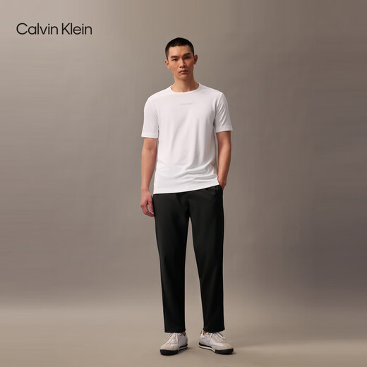 Calvin Klein运动【吸湿速干】25春夏新款男士ck户外跑步训练运动裤GMS5P655 UB1-太空黑 L