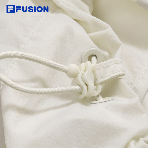 FILA FUSION斐乐潮牌梭织外套男2025夏新款拼色凉感连帽防晒上衣 雅灰-GY M 170/92A/M
