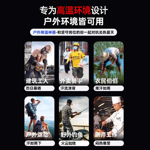 Syouran outdoor camping fan rechargeable fan super long battery life strong wind field tent fishing fishing large capacity lithium battery dormitory desktop power bank three-in-one wireless portable black 20,000 mAh/shaking timer/lighting/power bank multi-purpose