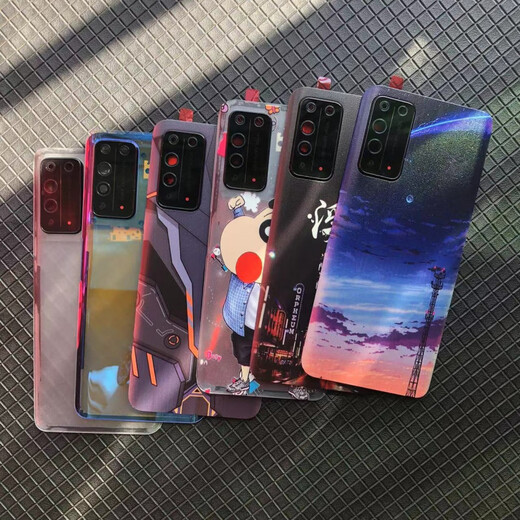 适用华为荣耀X10后盖塑料手机后壳 HonorX10电池盖替换原装透明屏 小新+配散热棉【荣耀x10】 塑料+工具+贴好背胶