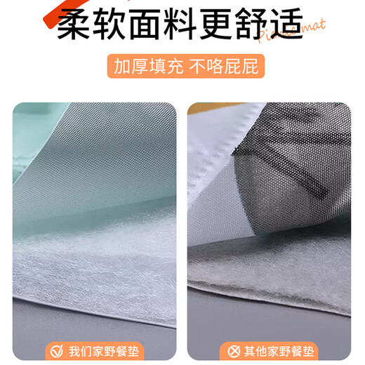 SGMW picnic mat camping outdoor moisture-proof thickened baby spring outing ultrasonic foldable machine washable picnic grass lawn sleeping mat