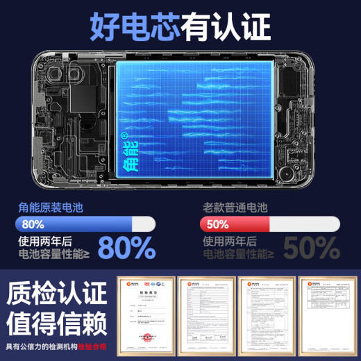 红魔适用7电池7s红魔7pro大容量7spro手机更换原装原厂NX679J 适配红魔7/7S电池无工具加