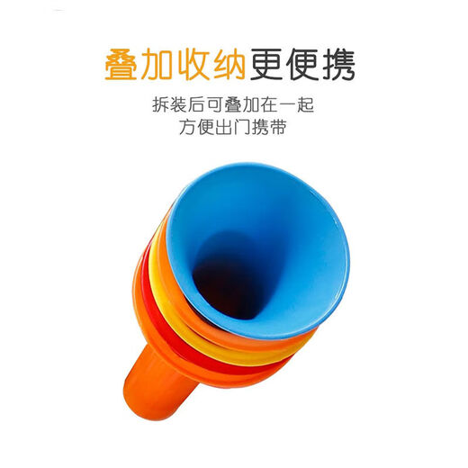 Création Trois sections Trotter rétractables Les enfants peuvent faire exploser les activités des enfants et encourager les accessoires, les stands de rue à chaud des jouets de vente et des instruments de musique # [Couleur aléatoire - trois sections Trotters rétractables - 2]