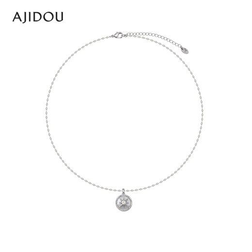 AJIDOU Ajidou sweater chain for women, trendy temperament, shell star jewelry, clavicle chain, birthday gift for women, rose gold