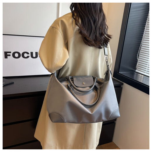 Yunran Sac de voyage à courte distance sac de rangement léger sac portable de voyage de grande capacité de grande capacité gris de fitness sac de voyage sac gris grand