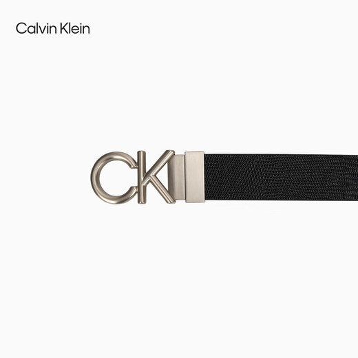 Calvin Kleinjeans25 Frühherbst neuer Männer ck doppelseitige Buchstaben Schnalle Textur Belt Gürtel Geschenk 4d7036g