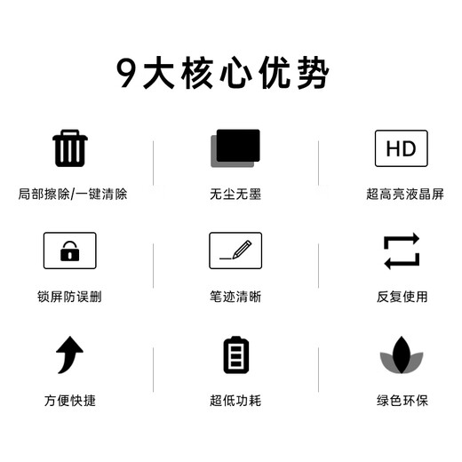 Weixing 80/70/60-inch LCD blackboard handwriting board drawing board writing board electronic blackboard home teaching business office meeting electronic whiteboard writing board one-click elimination dust-free local erasure + one-click clearing 60-inch two-in-one + S-type bracket