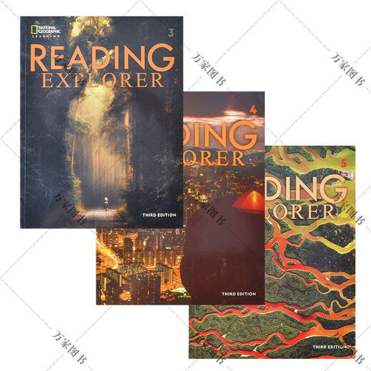 新版RE/ reading explorer Foundations12345地理reading e 第三版3-4-5级三本装