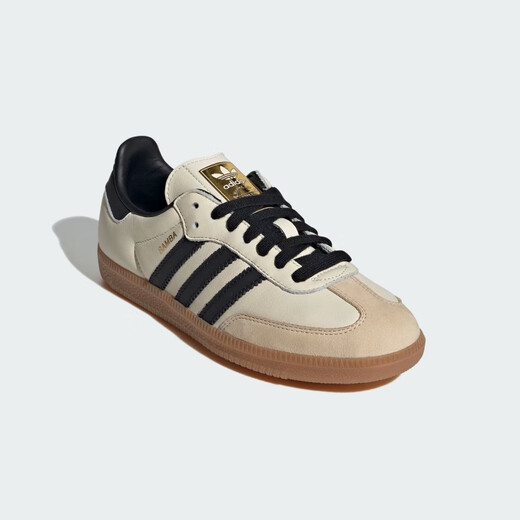 Adidas clover series SAMBA OG W women's casual shoes ID0478 off-white/light khaki 37