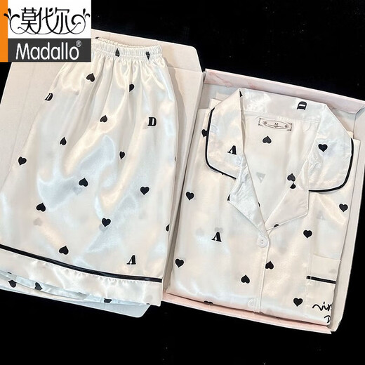 Pajama de seda de hielo modal para mujeres en verano La nueva versión coreana de verano se puede usar con pantalones cortos de seda de hielo pantalones cortos en el exterior. 9208 ALTA DE ALTA DE ALTA CALIDAD MATIS M 70-95JIN [JIN Igual a 0,5 kg]