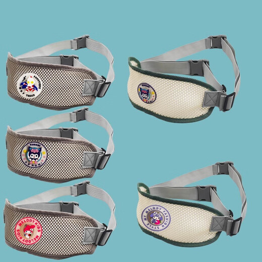 Zailu children's safety belt, men's and women's electric car belt, adjustable child straps, electric car baby anti-fall travel carrier, gray Kuromi flashing light upgraded version