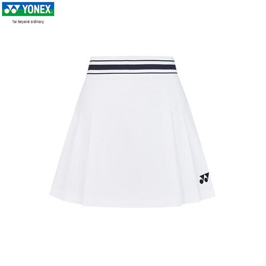 YONEX尤尼克斯羽毛球短裙女款儿童运动训练比赛短裙320045BCR 白色J160