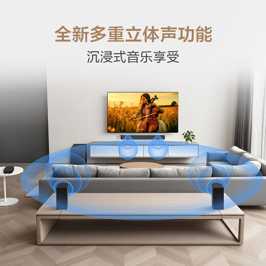 Sony (SONY) HT-S60 TV Echo Bar Home Theater Bluetooth Smart Speaker/Audio Subwoofer 5.1 Channel Dolby Surround Sound Wall-mounted Long Bar Audio Home Living Room HT-S60 (National Subsidy Consultation and Receipt)