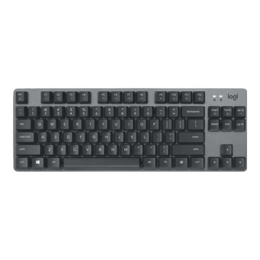 罗技（Logitech） K835 机械键盘 有线游戏键盘 TTC轴 84按键办公键盘 拼色键盘 罗技K835红轴-暗香键帽款