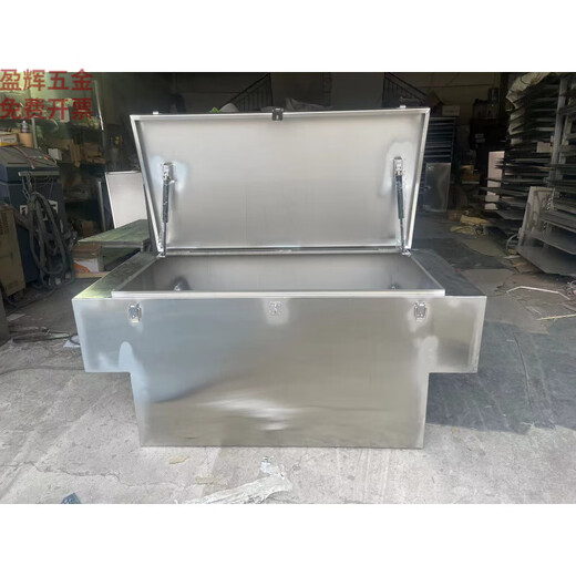 Dixin stainless steel tool box large waterproof construction machinery repair pickup truck special tool box supports customization 50 long, 30 wide, 25cm high, stainless steel 1.25 thick, double air top with lock