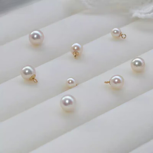 Feiyu Fat Donglai's same style pearl pendant without chain, small drop, single round, strong light, flawless white pendant 5.5-6MM