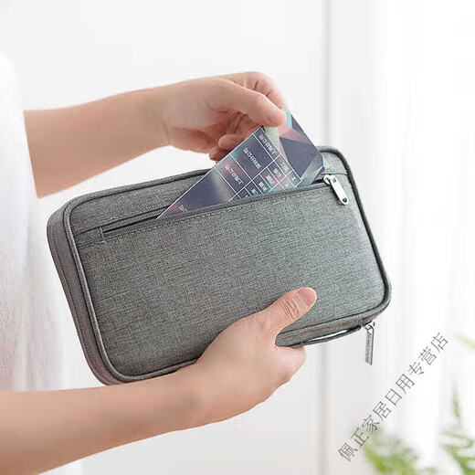 Mekeje Reisepassbeutel Multifunktionszertifikat Beutel Passport Clip Neuer Aufbewahrungsbeutel wasserdichte Kartenbeutel Brieftasche Familie Schutzhülle kleiner Größe kleiner Größe