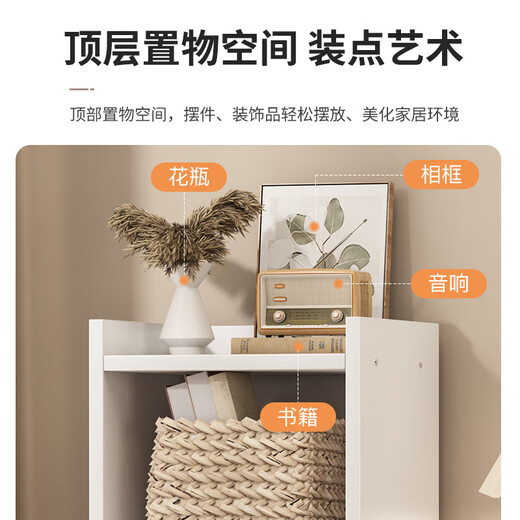 Xinyouliangjia bookshelf floor-standing simple bookcase multi-layer storage rack living room bedroom storage storage cabinet S058 six-layer white