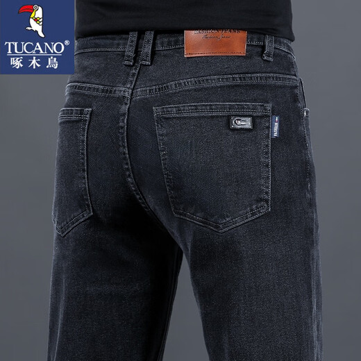 Woodpecker (TUCANO) jeans men's spring and autumn men's trousers casual wear men's trousers straight trend and versatile Ash 33