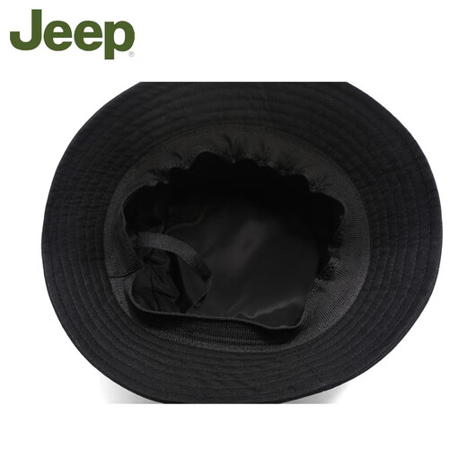 JEEP Jeep Hat Men's Spring and Summer Fisherman Hat Basin Hat Breathable Sun Protection Sun Hat Outdoor Travel Mountaineering Fishing Hat Black