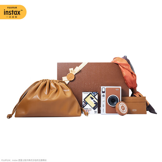 Fuji (FUJIFILM) Fujifilm/Fuji instax mini Evo instant camera instant camera art rebirth gift box (brown only) official standard