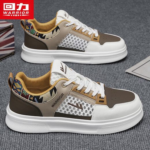 Warrior sneakers men's versatile men's casual sports shoes men's L699C m/light gray/brown 40