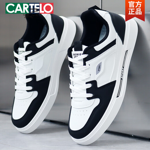 Cartelo 2025 Summer New Shoes для мужских белых туфлей в корейском стиле.