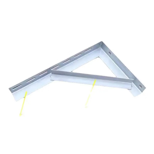 Suitable for air-conditioning outdoor unit bracket angle iron spray-painted rack outdoor unit galvanized iron bracket storage rack hanger triangle 1.5p3 L30 standard 50*25 long hole angle iron
