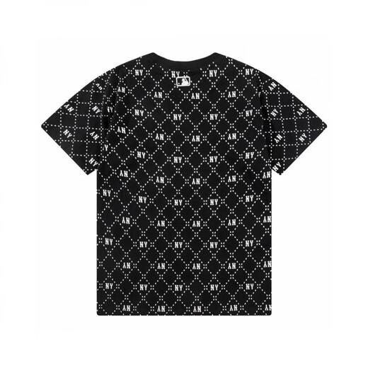Camiseta de manga corta de la pareja coreana de la MLB para hombres y mujeres de verano sueltos yu shuxin de la misma tapa de media manga DT-9901 Black S recomendado 80-110Jin [Jin equivale a 0.5 kg]