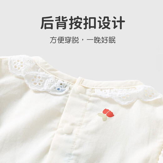 优奇婴儿衣服女宝宝夏季超薄飞飞袖连体衣女童夏天碎花哈衣爬爬服外出