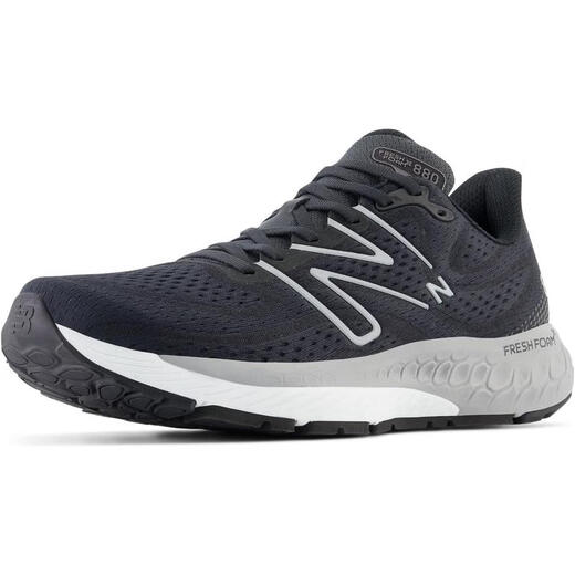 NEW BALANCE女式跑步鞋 新款时尚减震耐磨透气运动Fresh Foam X 880 V13 跑鞋 Phantom/Black Metallic/Wh 37.5