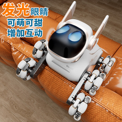 DWI2025 Neuer intelligenter Roboterhund mechanischer Fernbedienungssteuerung Roboter Programmierung Elektrischer Welpe Elektronischer Junge Spielzeug Kinderspiele Kinder achtrad mechanisch-schwarz-black-Dual-Fernbedienung [Handle Remote Control + Fernbedienungsuhr + 3 Großkapazität 3 Elektrische Batterie + 2000 mA Lithiumbatterie * 2]