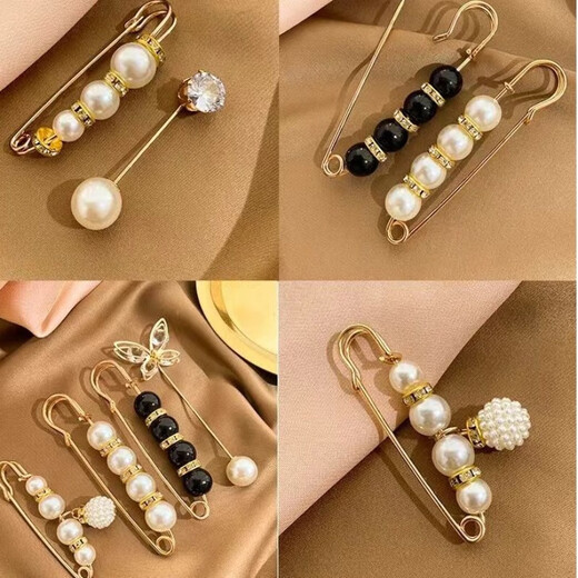 Change the trouser waistband into a small pin to fix the clothes clip. Waist-control artifact brooch. Light buckle brooch. Female pin. Fixing clip size. 2 brooches.