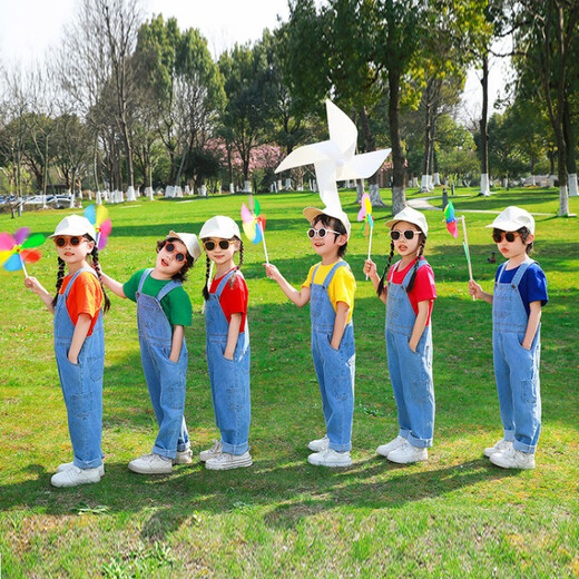 Disney 2025 Nouvelle salopette pour enfants de printemps et d'été pour les garçons et les filles mode polyvalent jean confortable
