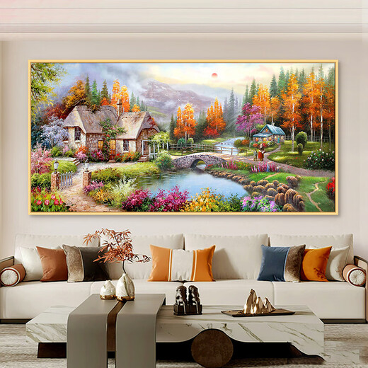 Living room stickers, wall stickers, sofa background wall hangings, self-adhesive three-dimensional bedroom large blocking murals 200318 120*60 self-adhesive decorative paintings with adhesive on the back