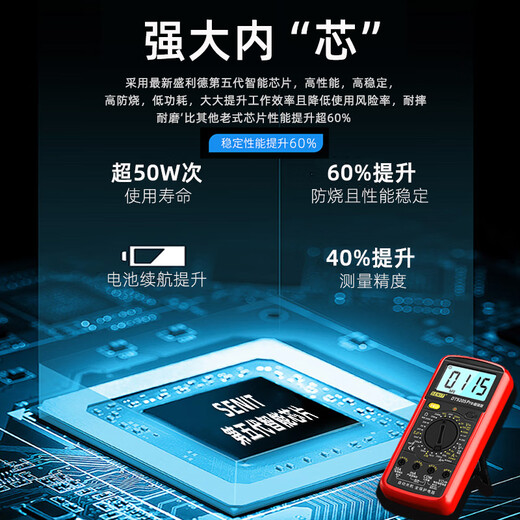 Shenglides neuer Voice Multimeter Digital High-Precision Electrician Special Dimension DT9205pro-Version Offizielle Standardkonfiguration