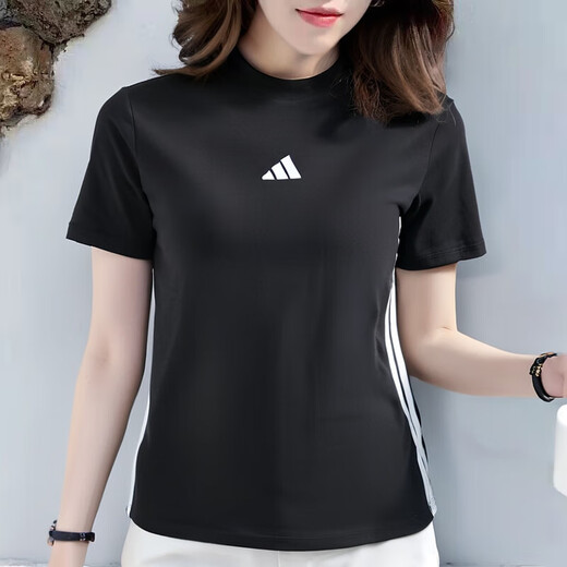 
Adidas women's sports suit 25 summer new running training breathable quick-drying short-sleeved T-shirt woven trousers two-piece set two-piece set/trendy match S