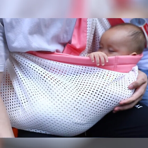 潼芯（tongxin）初生婴儿襁褓背带背袋单肩背带斜侧抱袋横抱式纯棉宝宝摇篮式抱带 海洋花