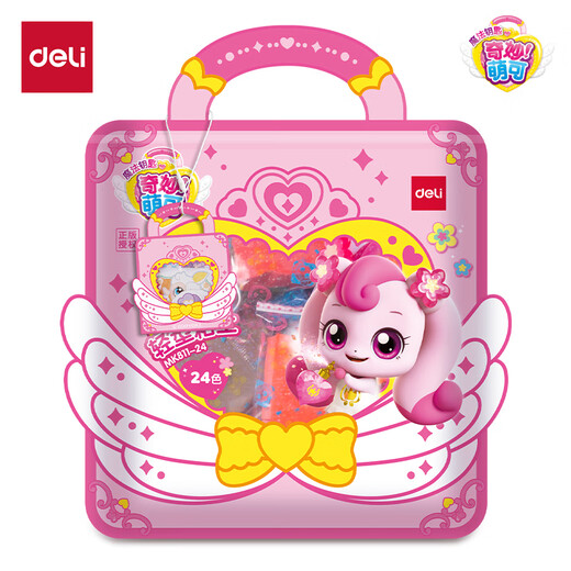 Deli (Deli) Wunderbar und niedlich 24 Farbe Ultra leichter Tonfarbe Farbe Schlamm Plastikine Kinderspielzeug Geburtstagsgeschenk Mk811-24